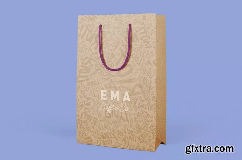 6 Paper Shopping Bag Mockups