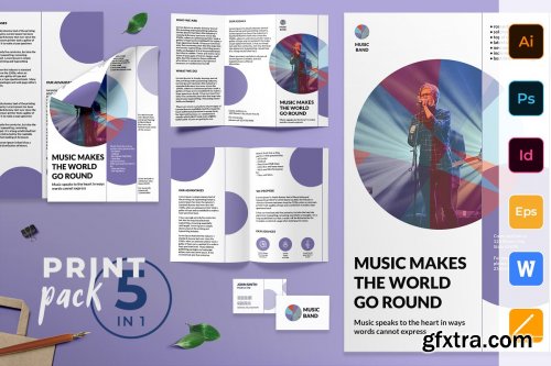 CreativeMarket - Music Band Print Pack 3963536