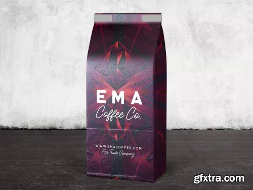 4 Coffee Bag Package Mockups 2