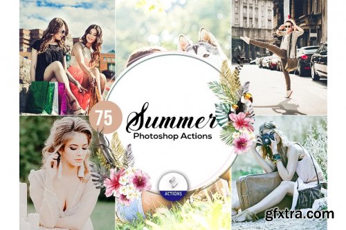 CreativeMarket - 75 Summer Photoshop Actions Vol2 3937975