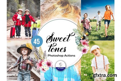 CreativeMarket - 45 Sweet Tones Photoshop Actions 3937979