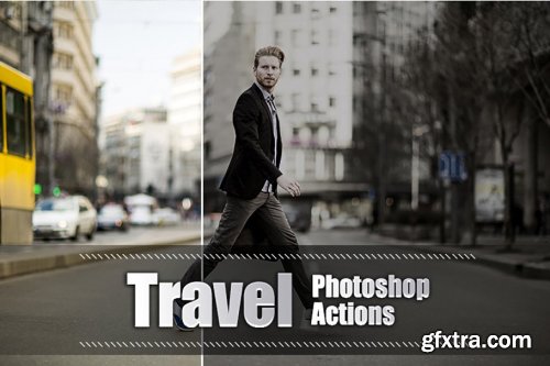 CreativeMarket - 20 Travel Photoshop Actions 3937980