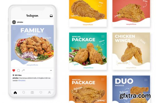 Social Media Kit Fried Chicken