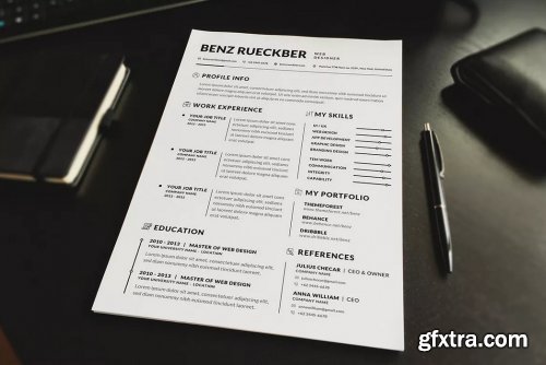 Minimal Resume Template v.4