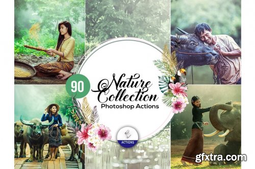 CreativeMarket - 90 Nature Photoshop Actions Vol2 3937918