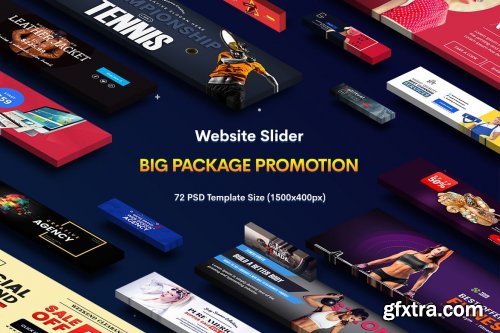 Promotion Website Sliders - 72 PSD