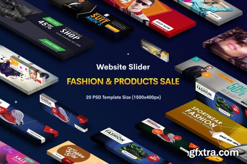  Website Sliders Product Sale - 20 PSD