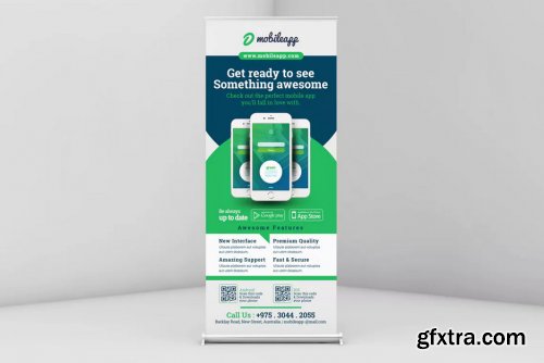 Mobile App Promotion Roll-up Banner