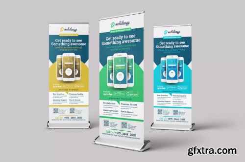 Mobile App Promotion Roll-up Banner