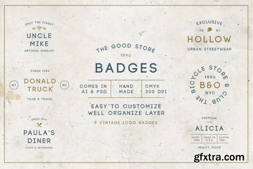 Vintage Logo Badges