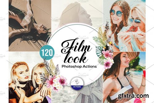 CreativeMarket - 120 Film Look Photoshop Actions 3937459