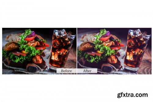 CreativeMarket - 80 Food Photoshop Actions 3937507