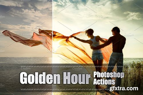 CreativeMarket - 70 Golden Hour Photoshop Actions 3937534