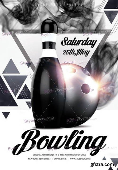 Bowling V14 2019 PSD Flyer Template