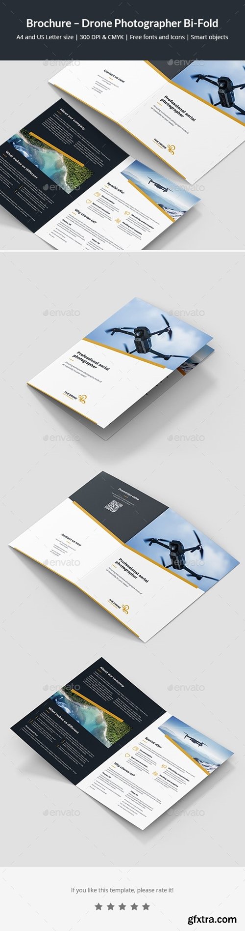 GraphicRiver - Brochure – Drone Photographer Bi-Fold 24257322