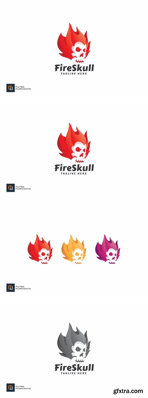 Fire Skull - Logo Template