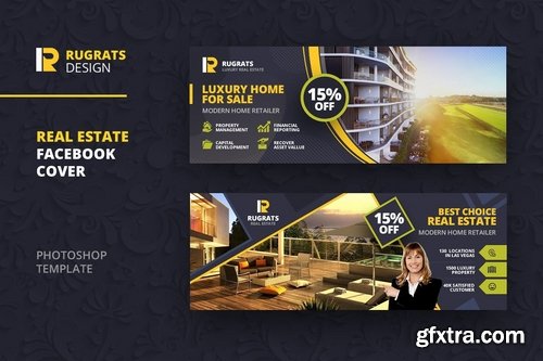 Real Estate Facebook Cover Template