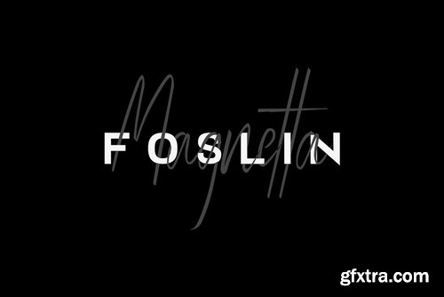 CM - FOSLIN & MAGNETTA - Luxury Font Duo 3985357