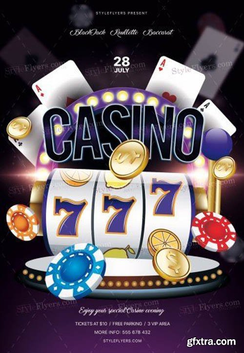 Casino V0108 2019 PSD Flyer Template