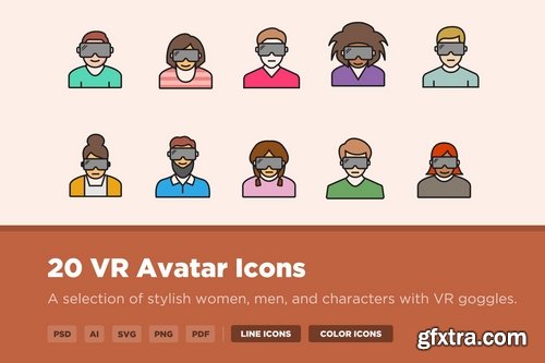 10 VR Avatar Icons