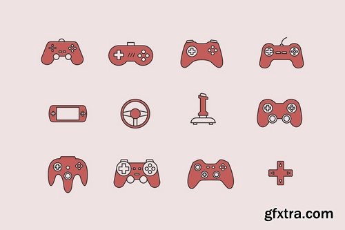 12 Video Game Controller Icons