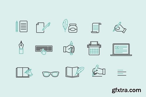 15 Writing Icons