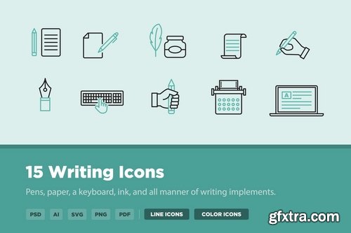 15 Writing Icons