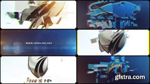 VideoHive Glitch Transforming Logo 12441396