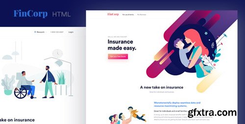 ThemeForest - FinCorp v1.0 - Finance, Insurance & Marketing Landing Page Template - 24191751