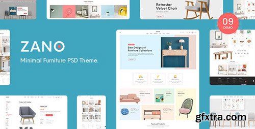 ThemeForest - Zano v1.0 - Furniture eCommerce PSD Template - 24141269