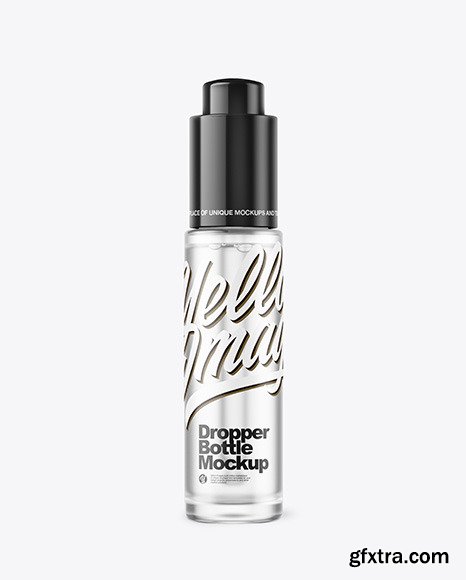 Frosted Dropper Bottle Mockup 46876