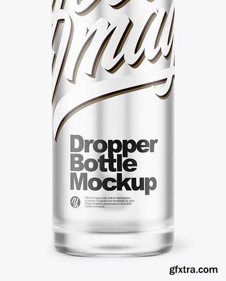 Frosted Dropper Bottle Mockup 46876