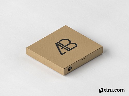 Pizza Box Packaging Mockup