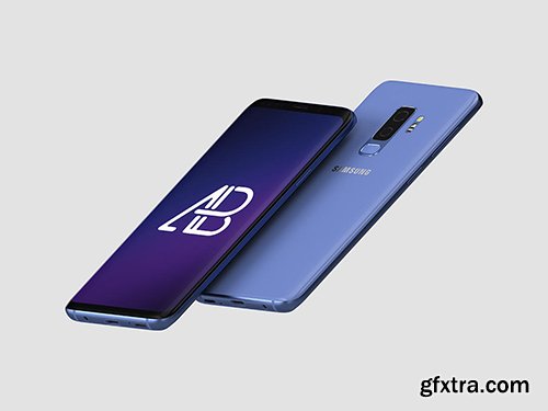 Floating Samsung Galaxy S9 Plus Mockup