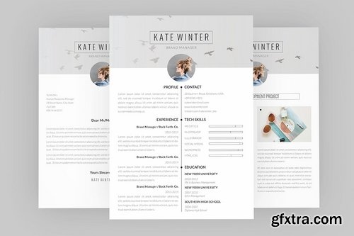 CV Kate Winter Resume Designer