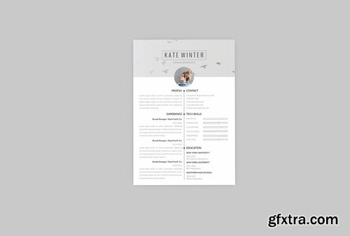 CV Kate Winter Resume Designer