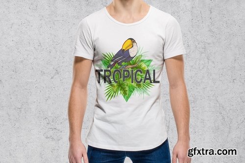 Tropical Vibes Vector Design Kit