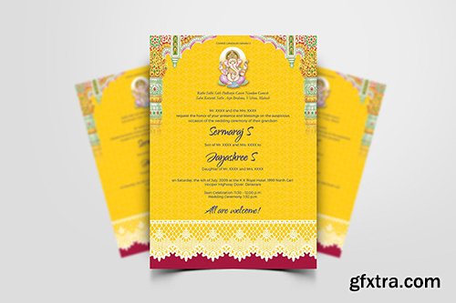 Hindu Wedding Card