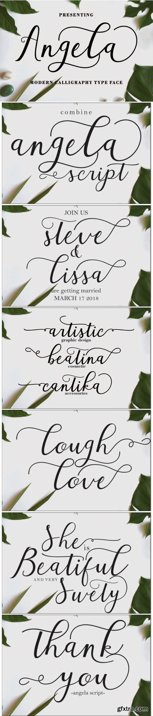 Angela Script Font