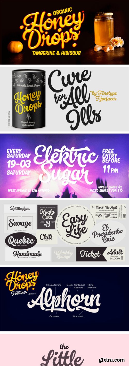 Honey Drops Font Family