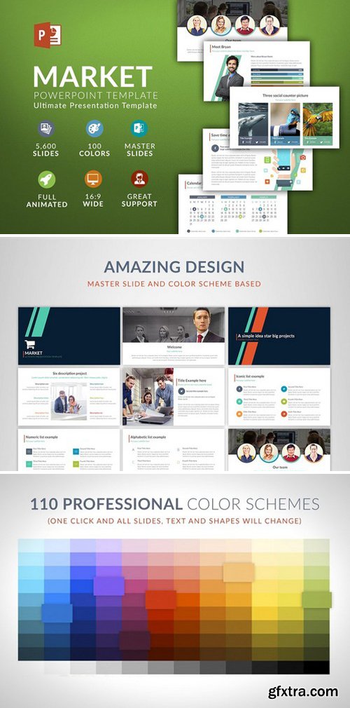 CM - Market Powerpoint template 489474