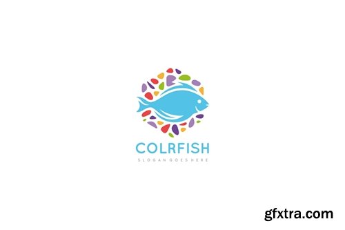 Colorful Fish Logo