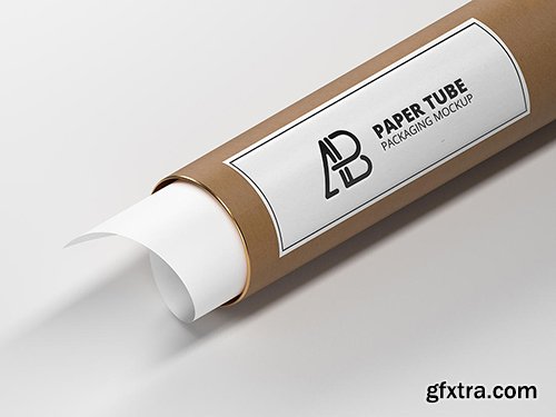 Paper Tube Packaging Mockup