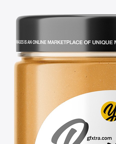 Jar with Peanut Butter Mockup 46896