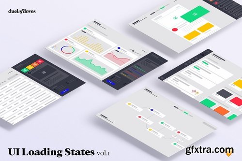 UI Loading state mock ups - vol.1