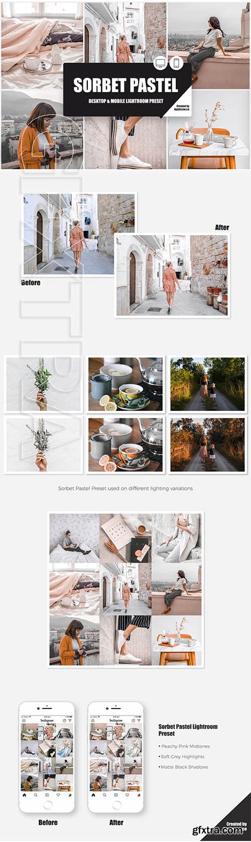 CreativeMarket - Sorbet Pastel Lightroom Preset 3843663