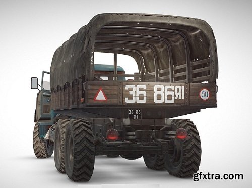 PUBG Truck 3d Model