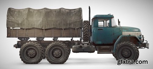 PUBG Truck 3d Model