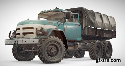 PUBG Truck 3d Model