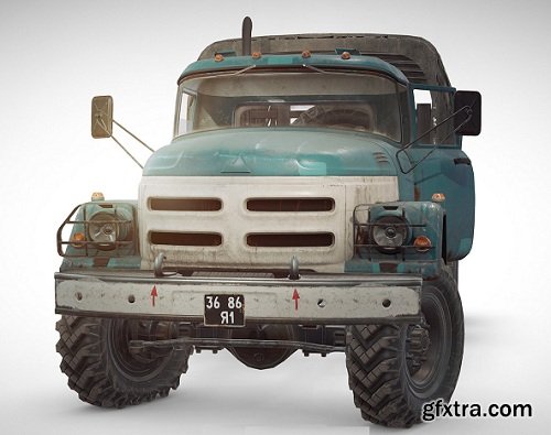 PUBG Truck 3d Model